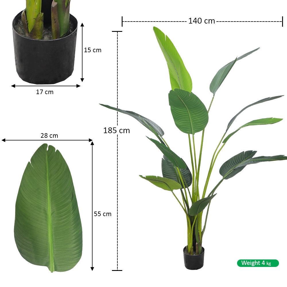 Artificial Banana Plant 185m High