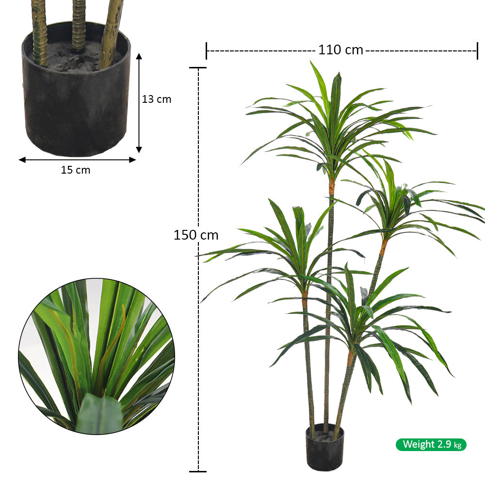 Artificial Dracaena Plant 150cm Tall