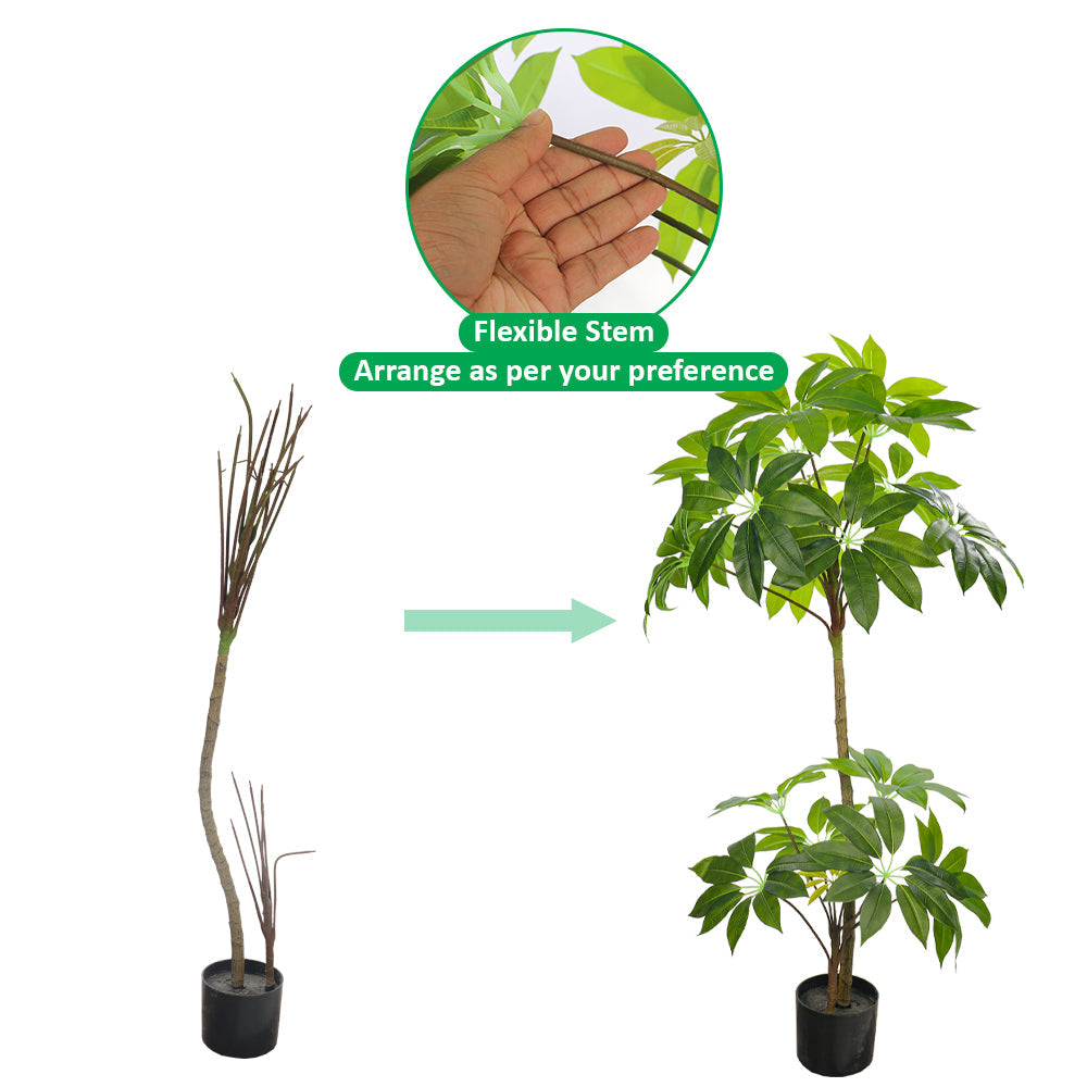 Nearly Natural Money Plant 130cm Tall