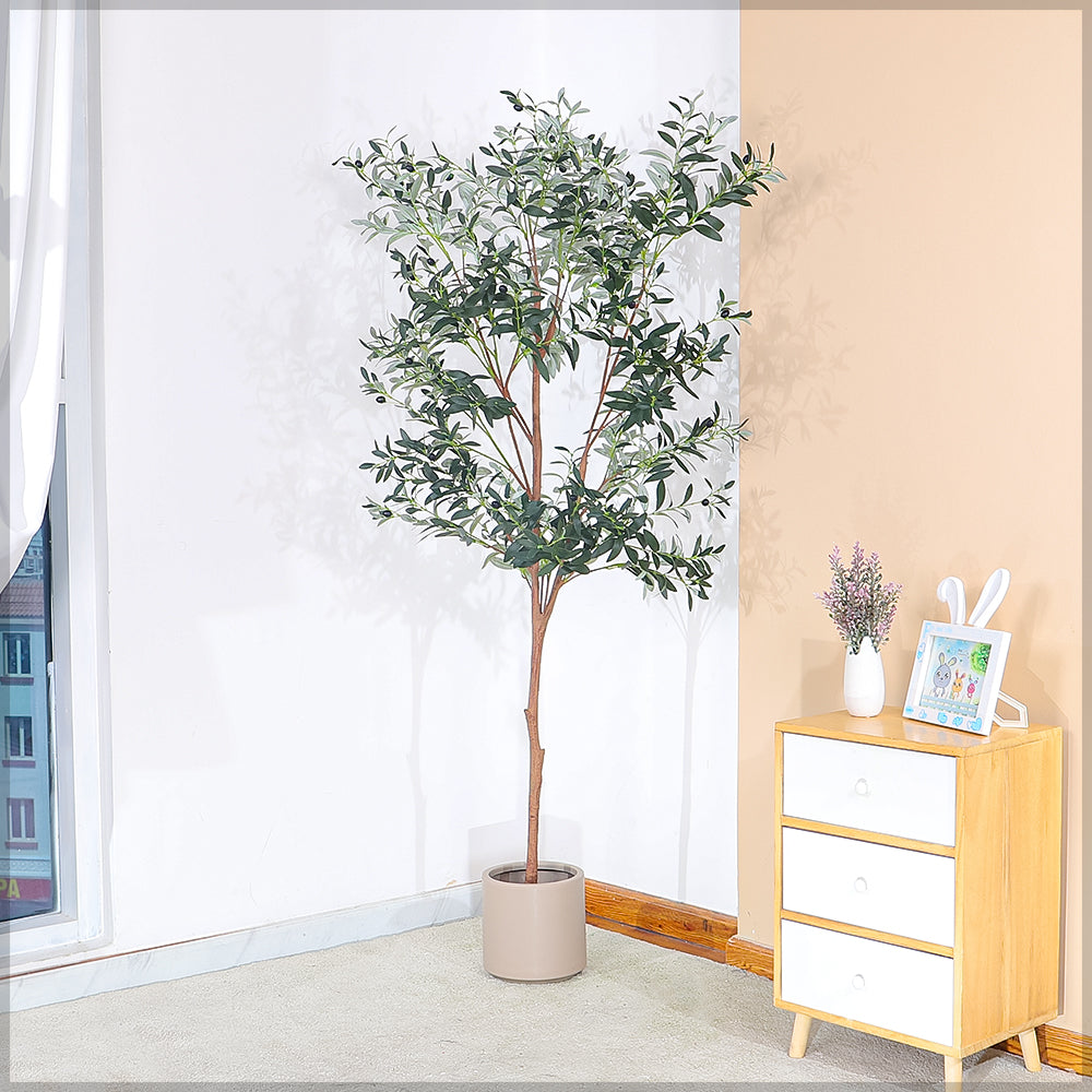 Potted Artificial Olive Plant 180cm Tall