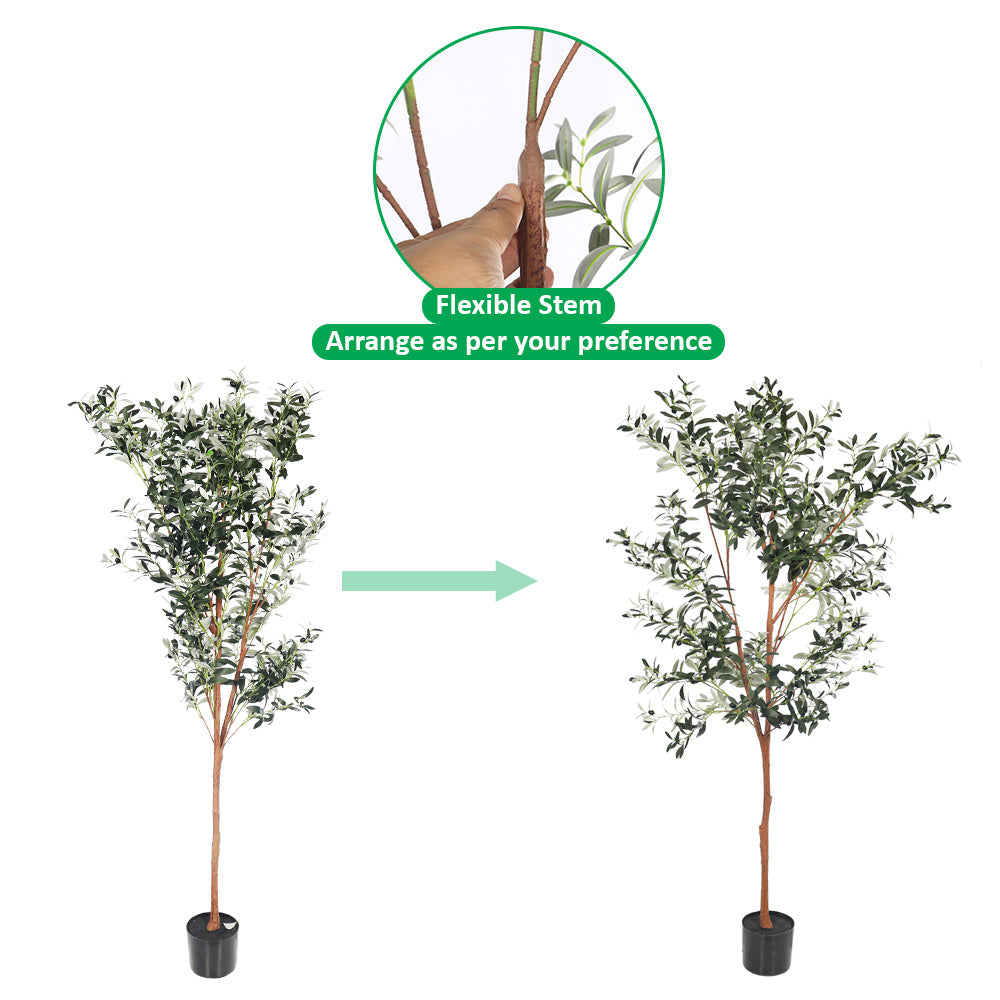 Potted Artificial Olive Plant 180cm Tall