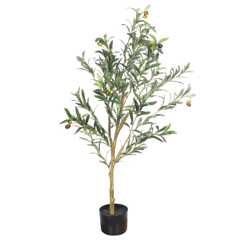 Faux Potted Olive Plant