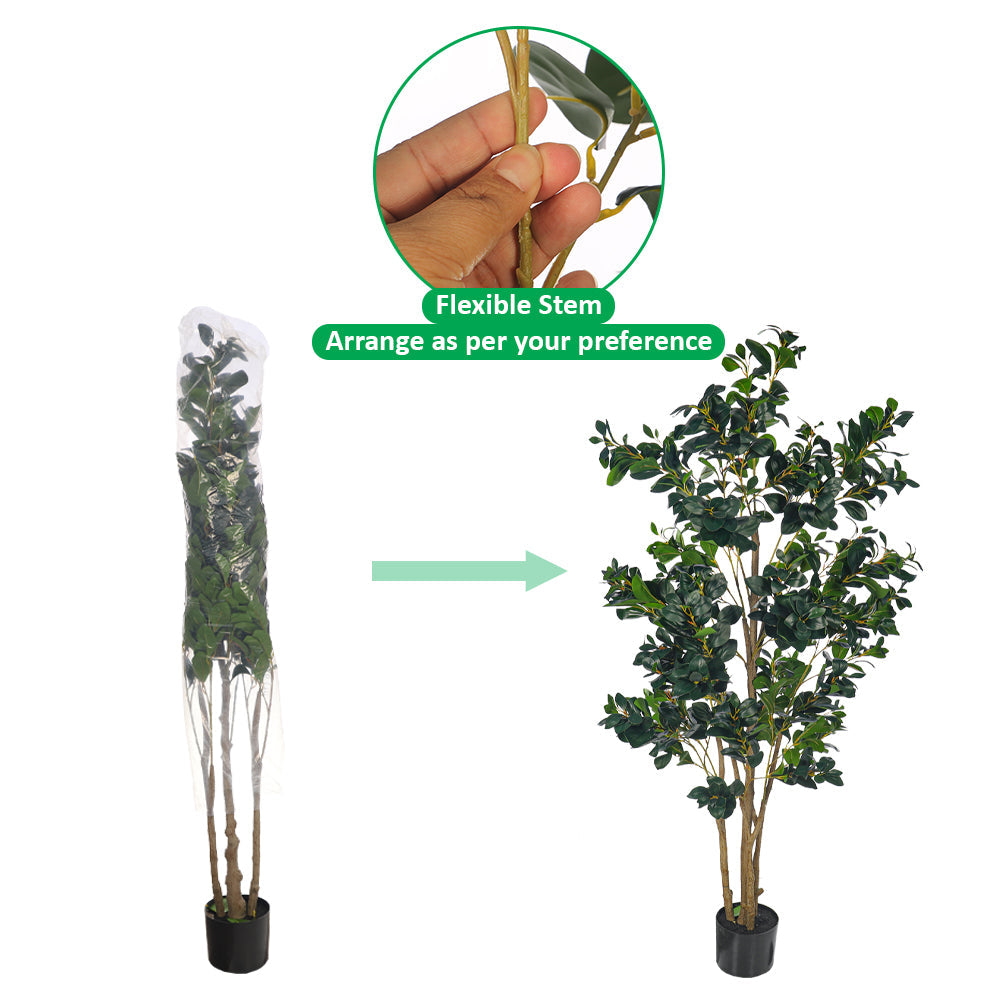 Artificial Rubber Plant