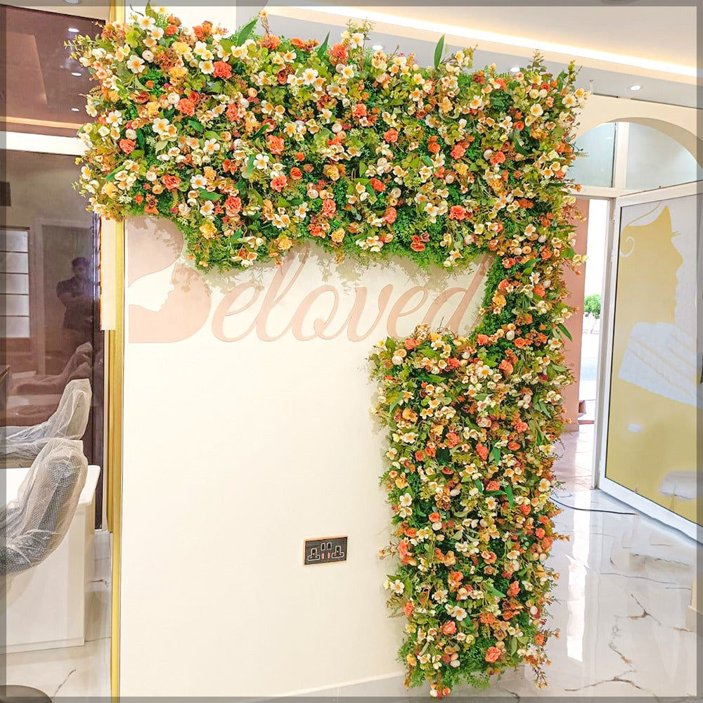 hanging flower wall