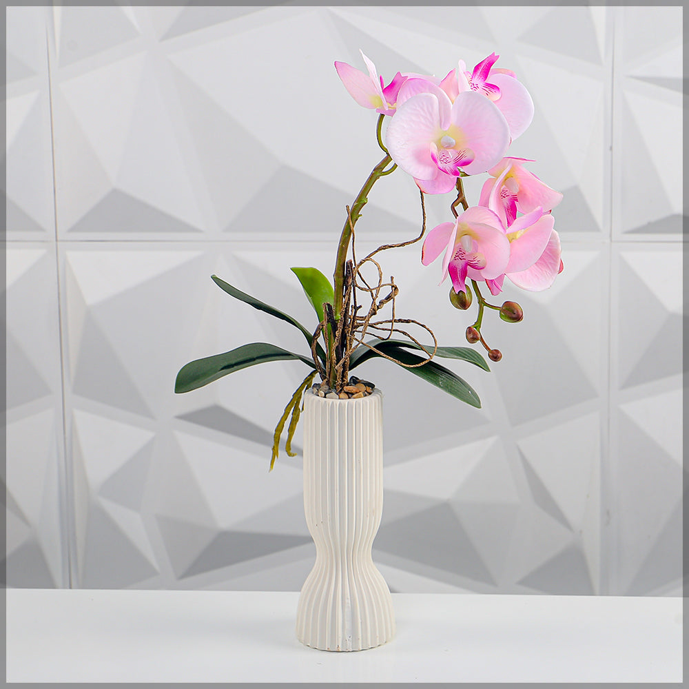 Artificial orchid arrangement