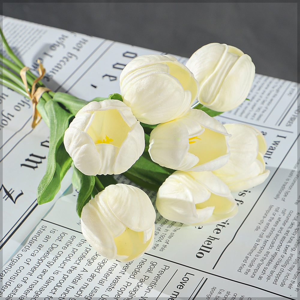 Realistic Faux Tulip Bouquet
