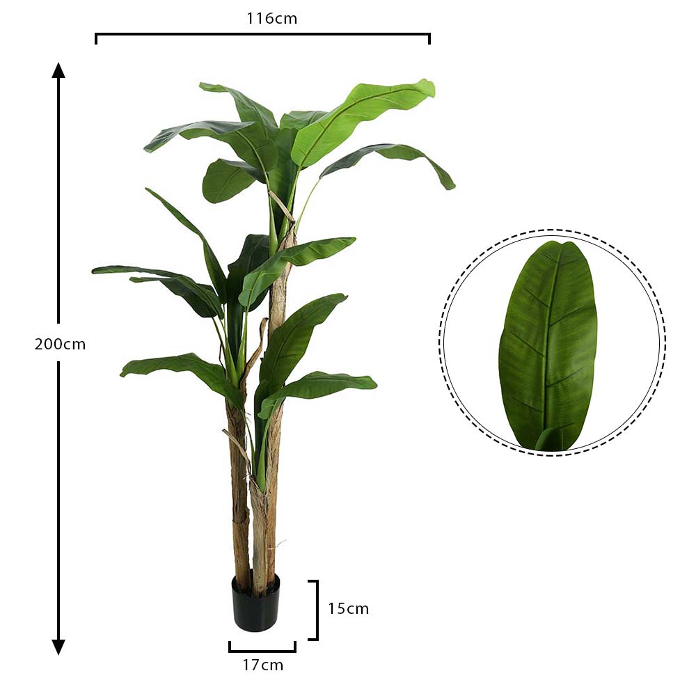 Artificial Banana Plant 2 Meter Tall