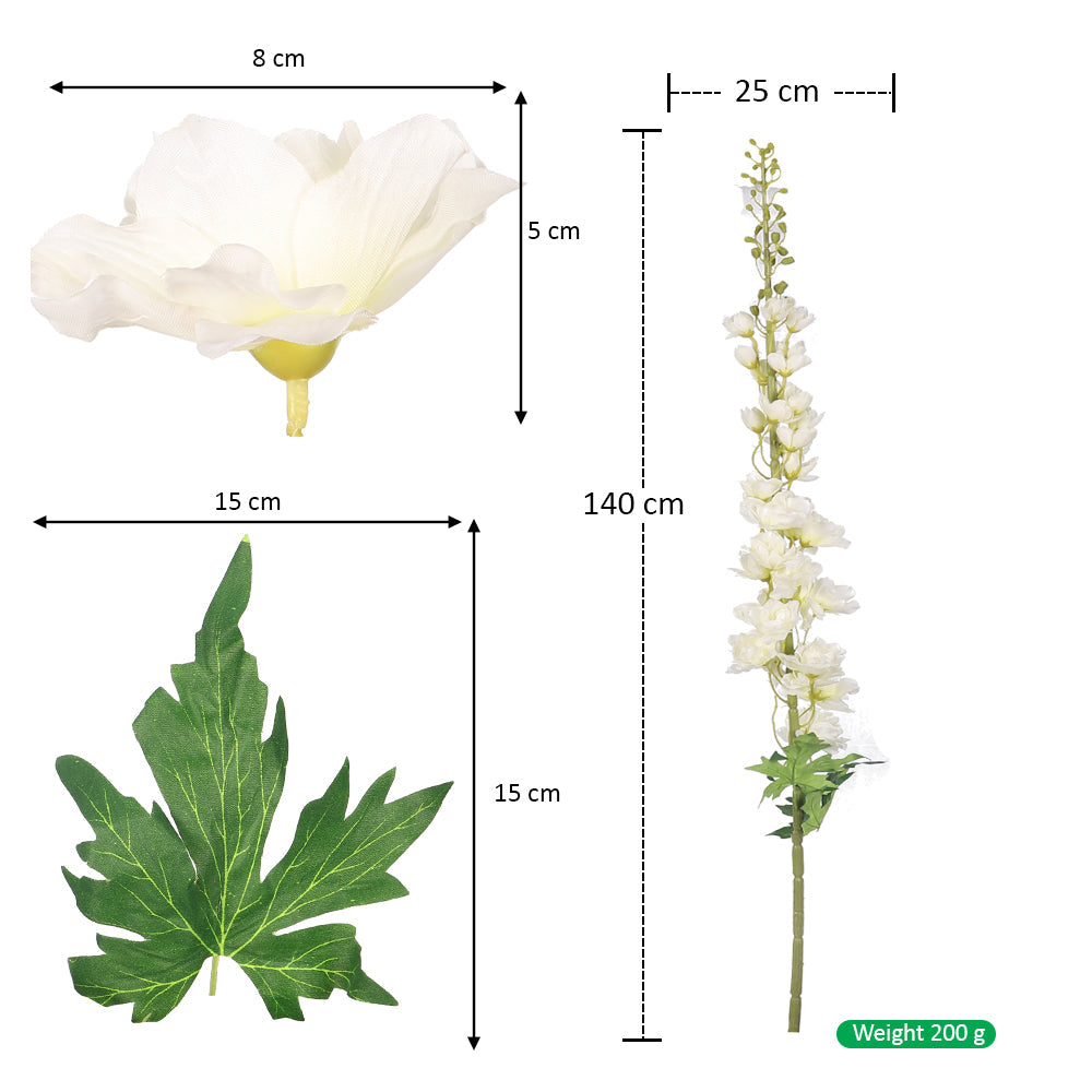 Silk Delphinium Flowers for Home Decor
