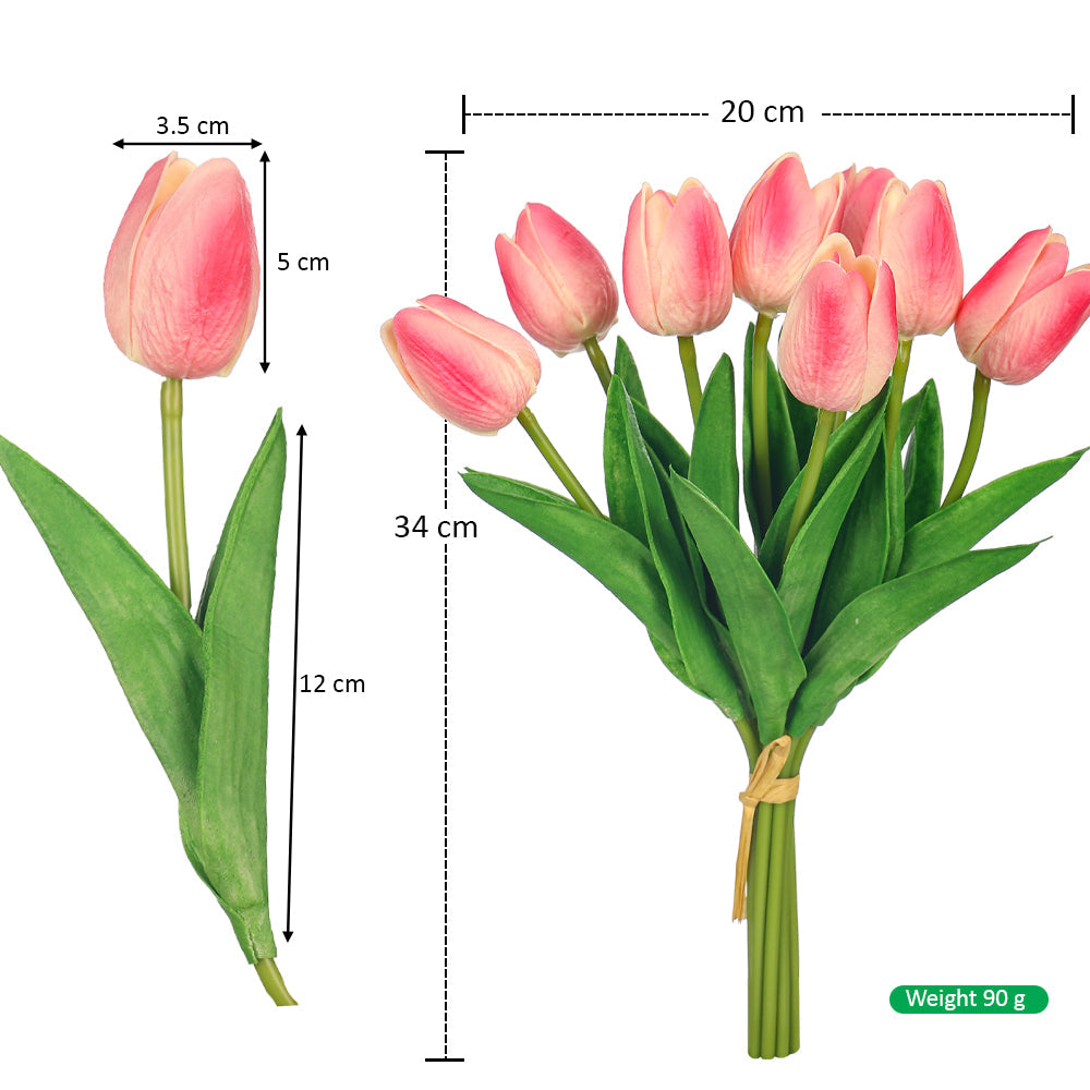 Fake Tulip Flowers in a Bunch