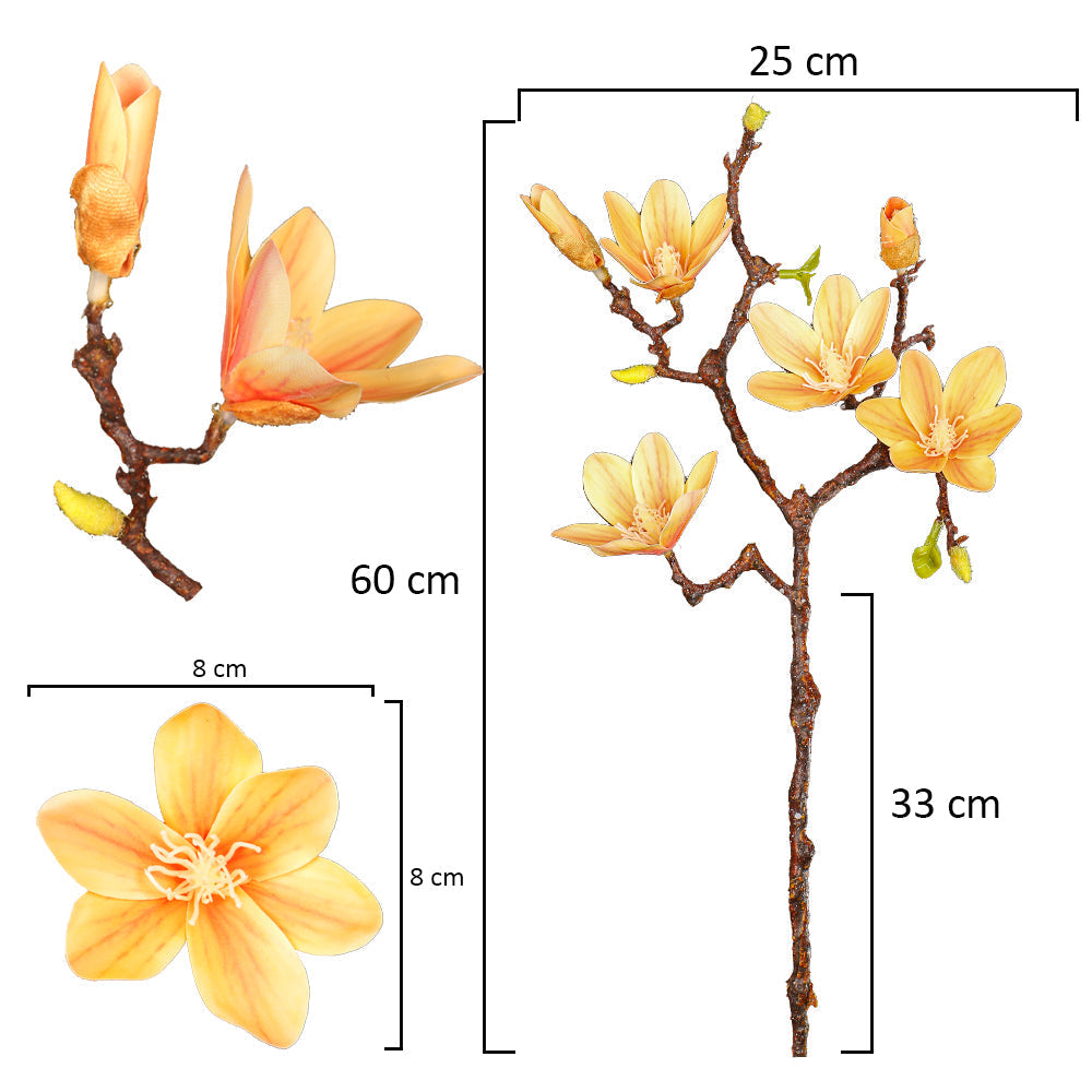 real touch Yulan magnolia stems