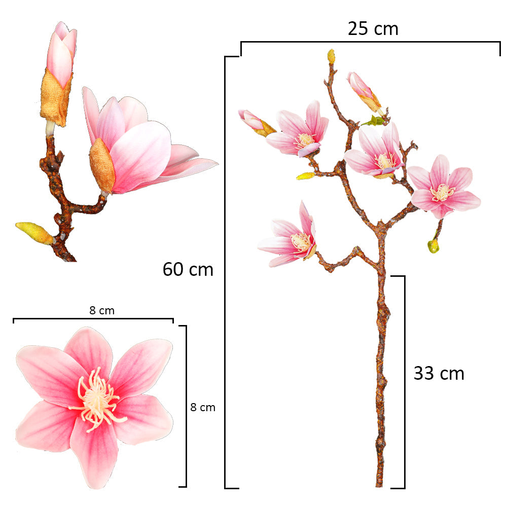 faux magnolia arrangement
