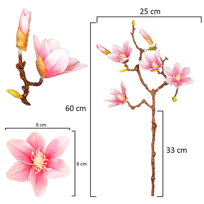 faux magnolia arrangement