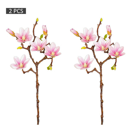 2pcs artificial Yulan magnolia flowers