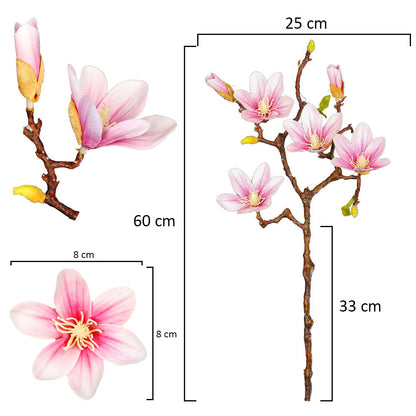 2-Packs Artificial Yulan Magnolia Flower
