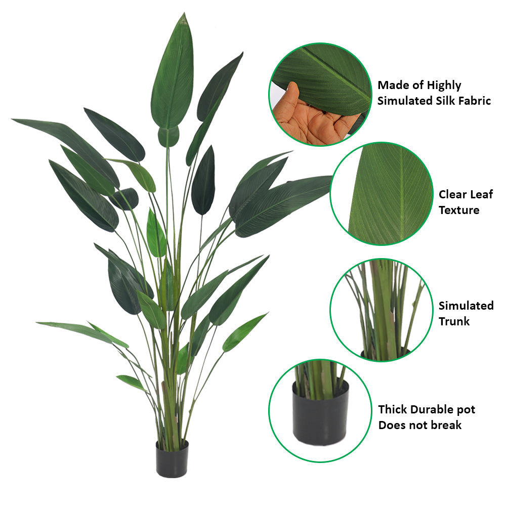 Faux Bird of Paradise Plant 230cm Tall