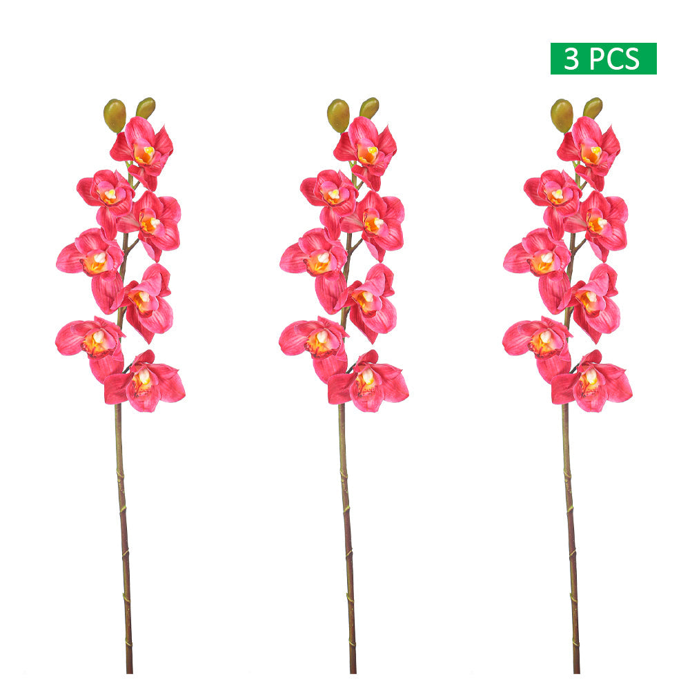 3pcs Artificial Cymbidium Flowers