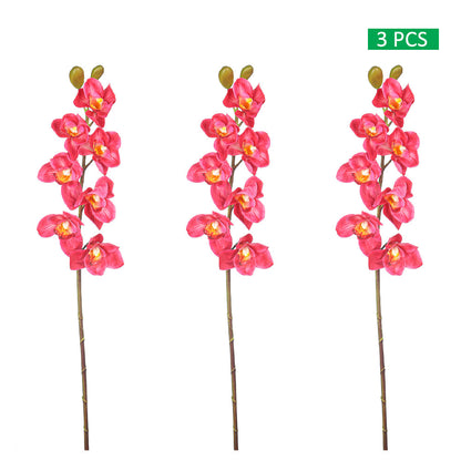3pcs Artificial Cymbidium Flowers
