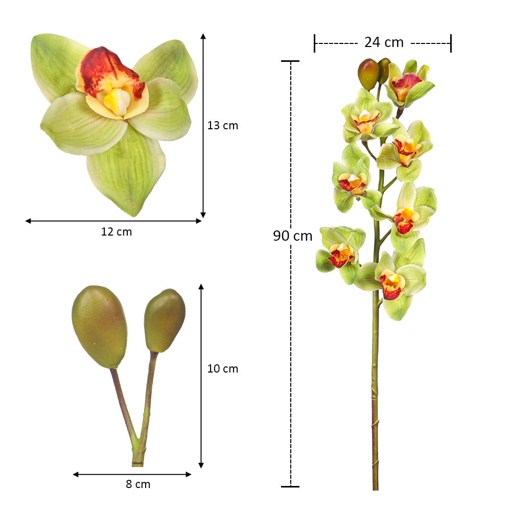 3pcs Artificial Cymbidium Flowers
