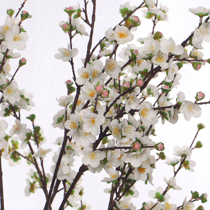 White Decorative Artificial Cherry Blossom Plant