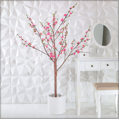Pink Decorative Artificial Cherry Blossom Plant