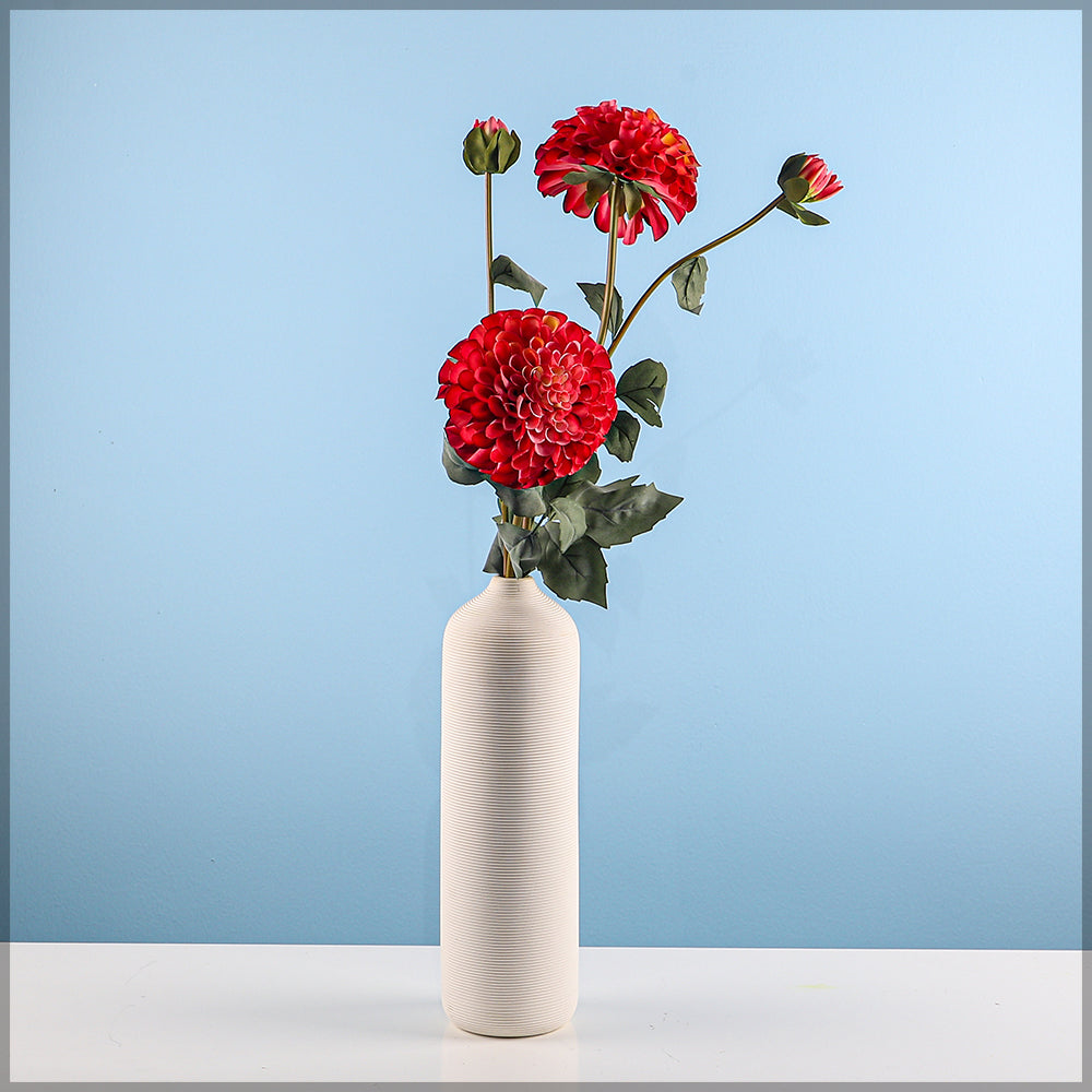 Fake Dahlia Flower Stem for Decor