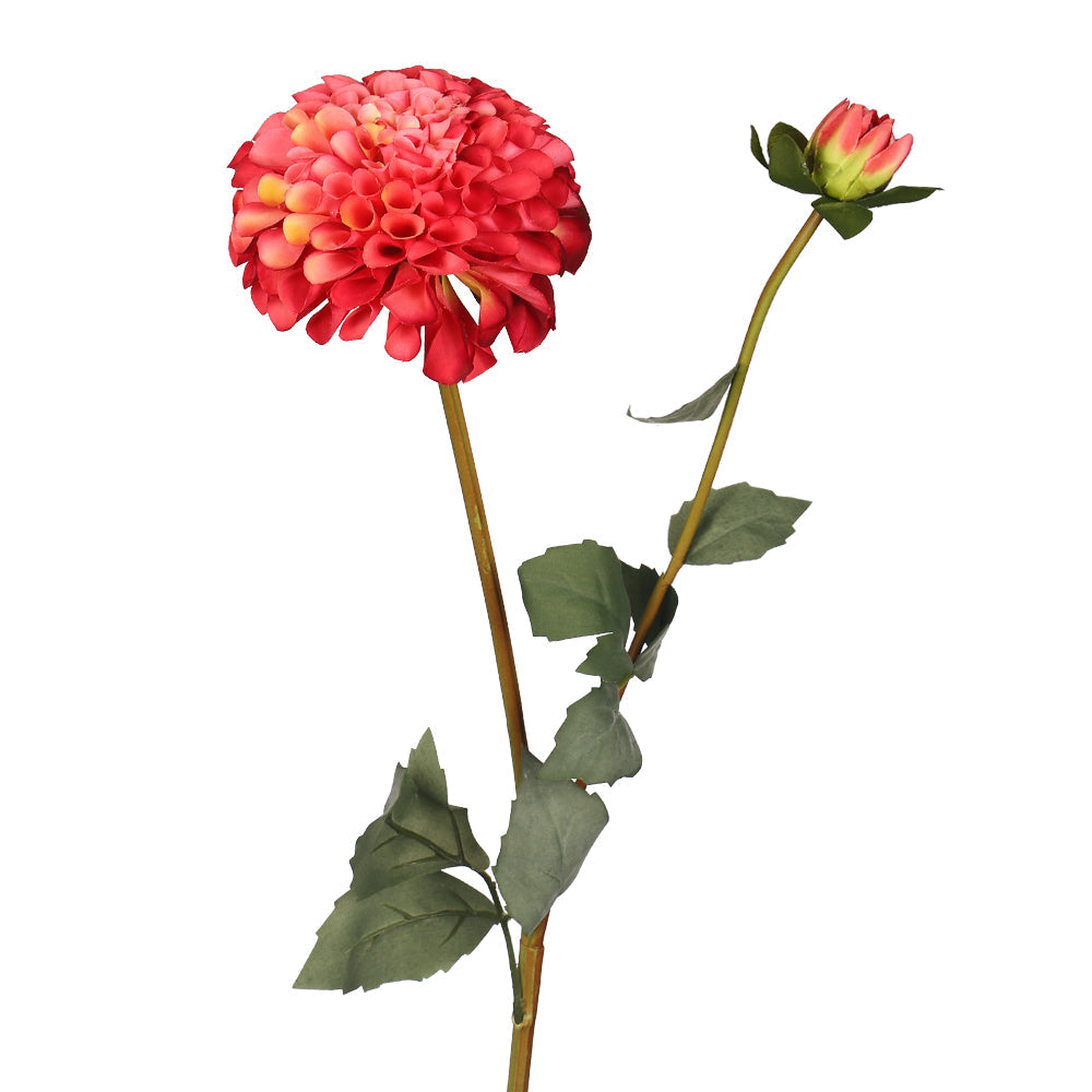 Faux Dahlia Stem for Floral Arrangements