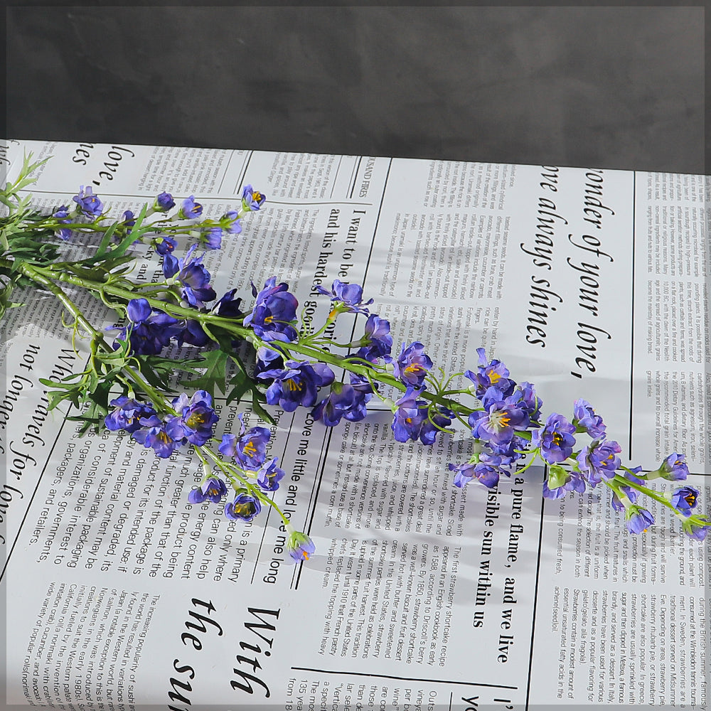 Silk delphinium flower