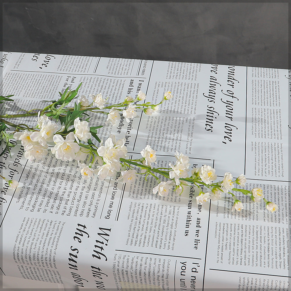 Artificial Silk Delphinium Flower Stem