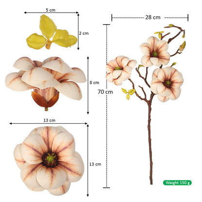 Artificial Magnolia Flower Stem