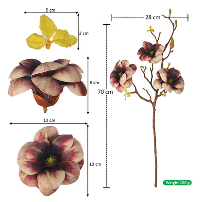 Artificial Magnolia Flower Stem
