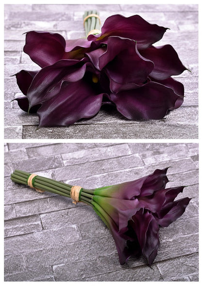 elegant silk calla lily bouquet