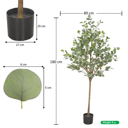 Artificial Eucalyptus Tree 180cm Tall