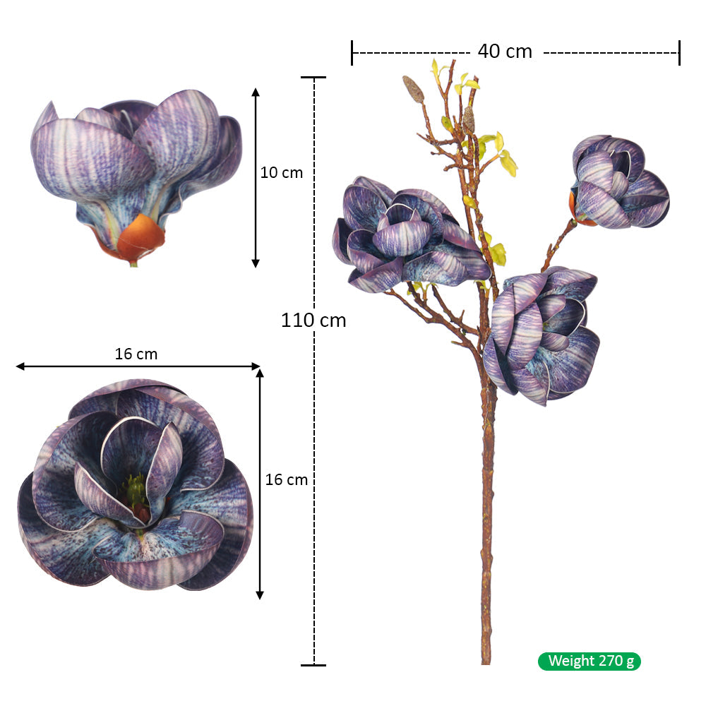 Faux magnolia stems