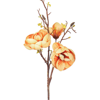Artificial 3 Heads  Magnolia Flower Stem