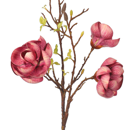 Artificial 3 Heads  Magnolia Flower Stem