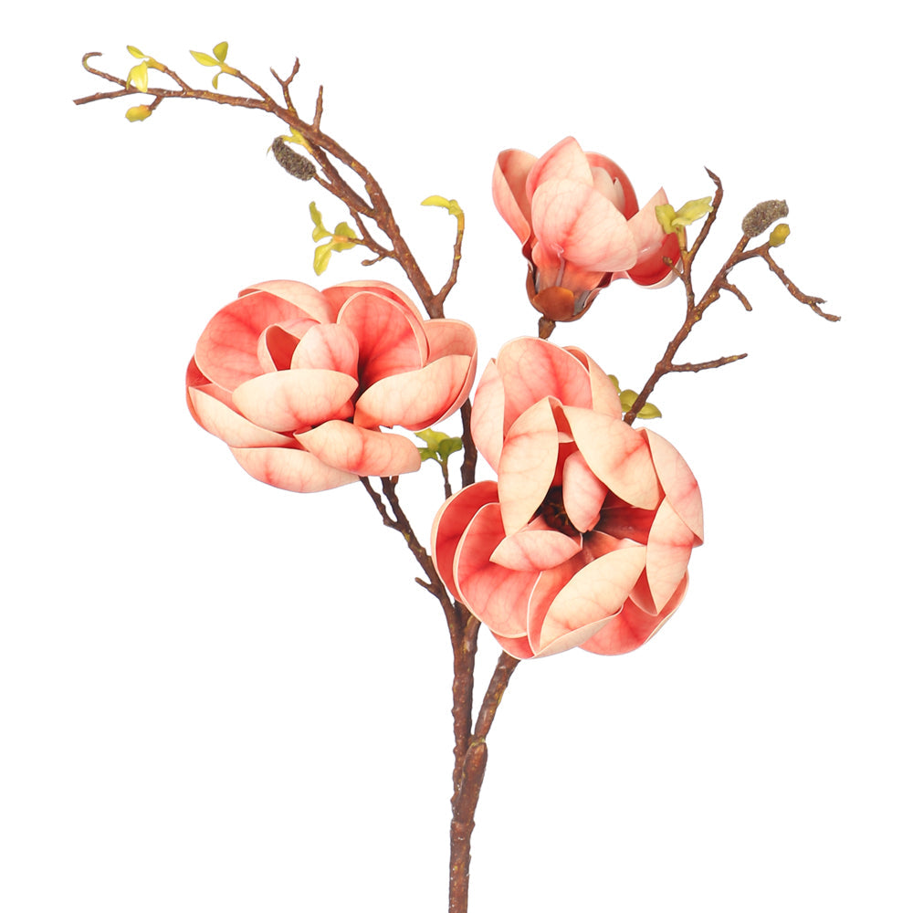 Artificial 3 Heads  Magnolia Flower Stem