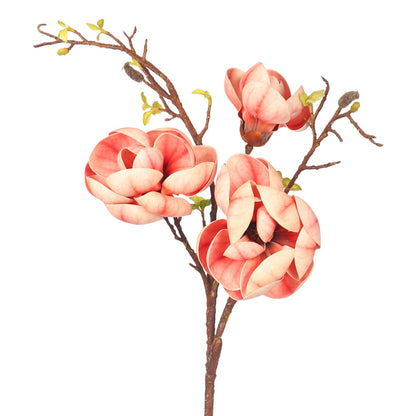 Artificial 3 Heads  Magnolia Flower Stem