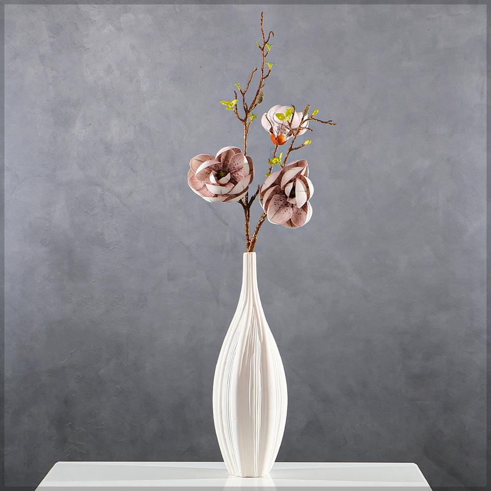 Artificial 3 Heads  Magnolia Flower Stem