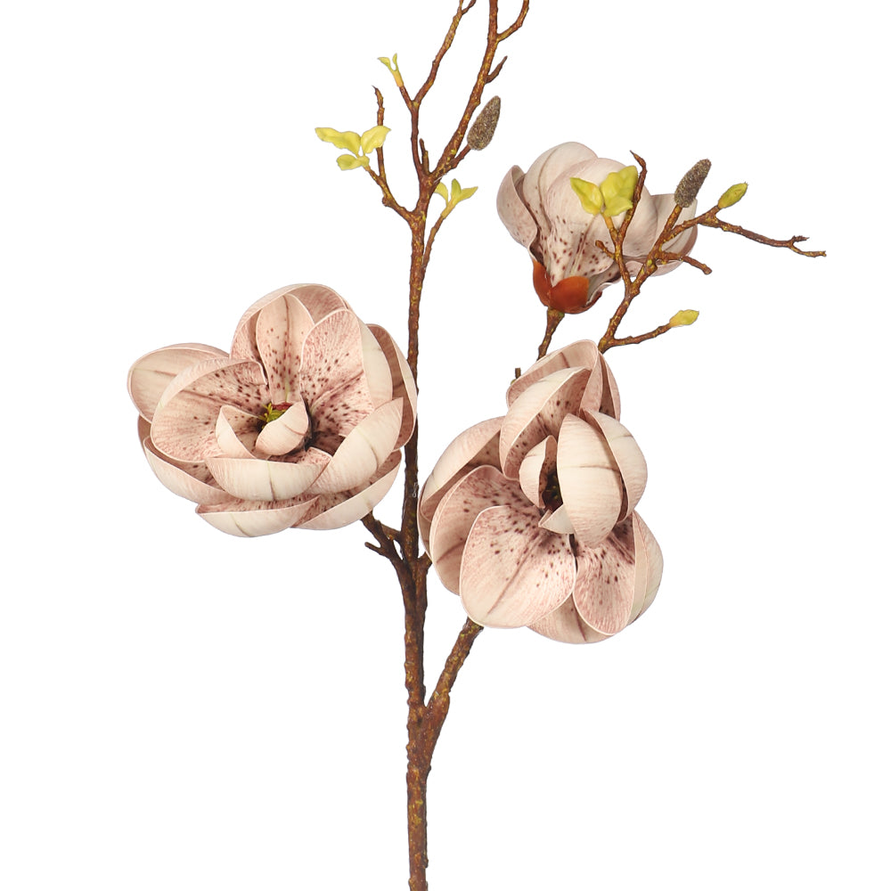 Artificial 3 Heads  Magnolia Flower Stem