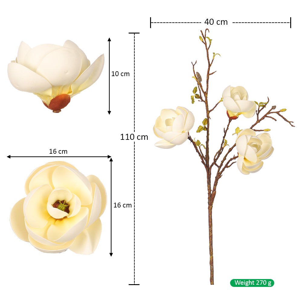 Artificial magnolia flower