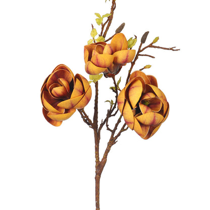Artificial 3 Heads  Magnolia Flower Stem