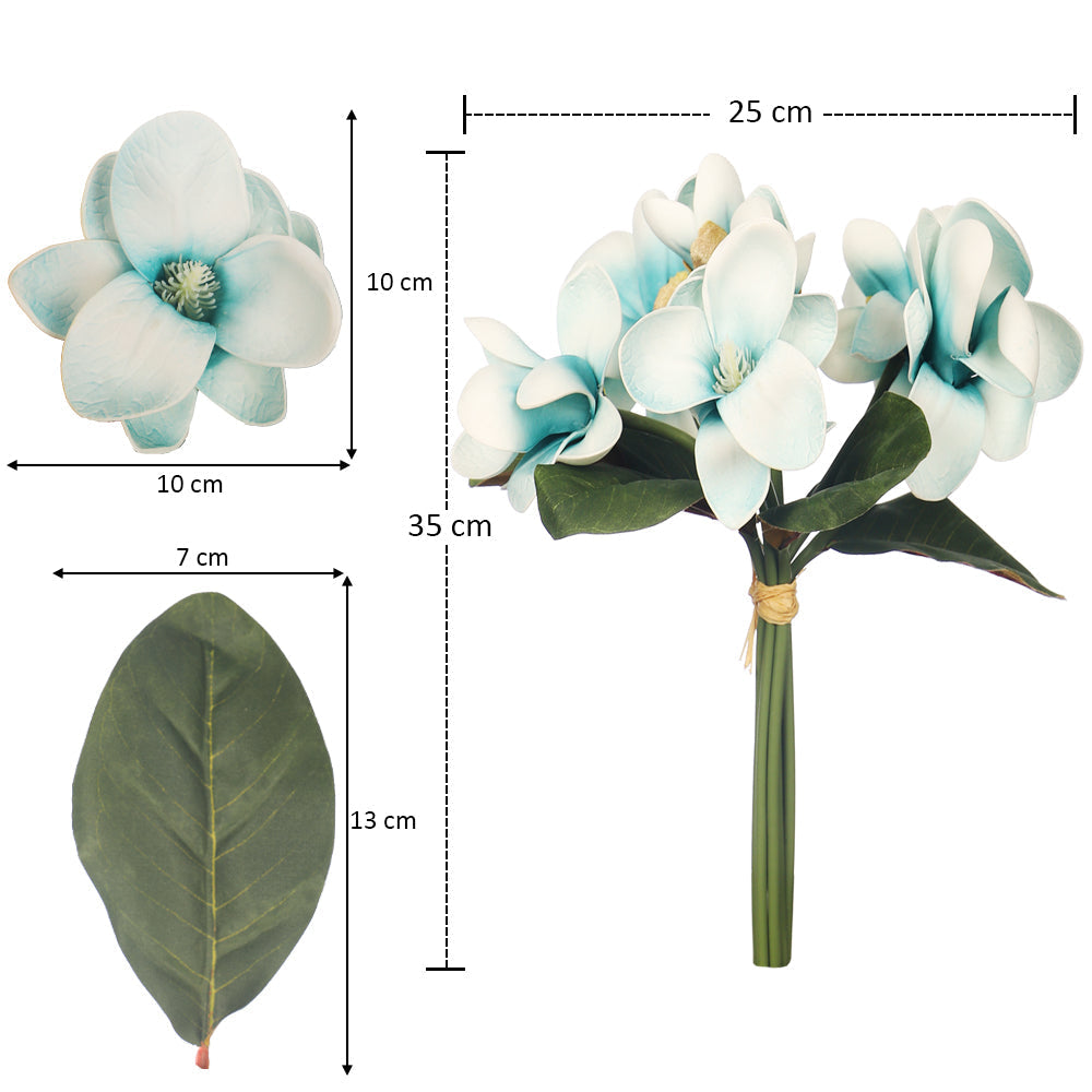 2-Packs Artificial Magnolia Flowers in Bunch