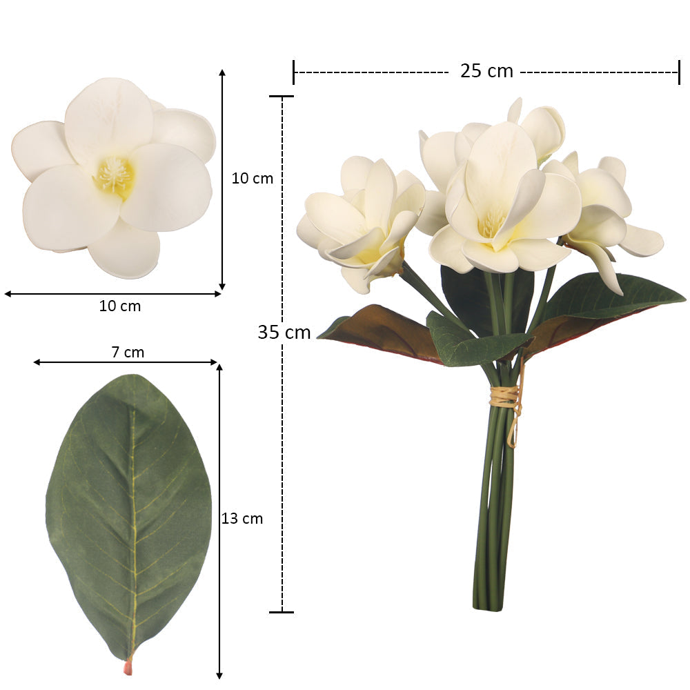 2-Packs Artificial Magnolia Flowers in Bunch
