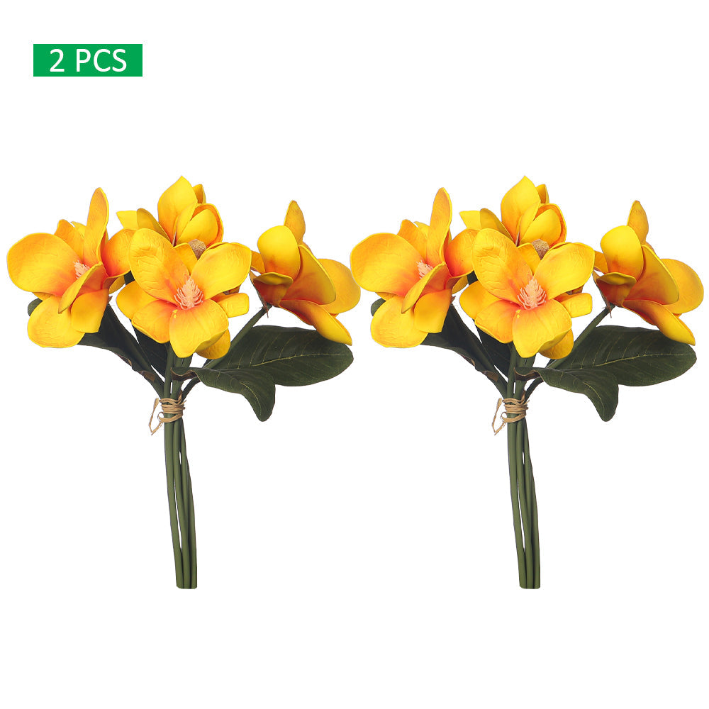 2-Packs Artificial Magnolia Flowers in Bunch