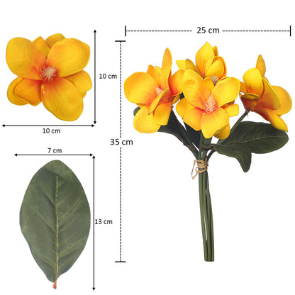 2-Packs Artificial Magnolia Flowers in Bunch