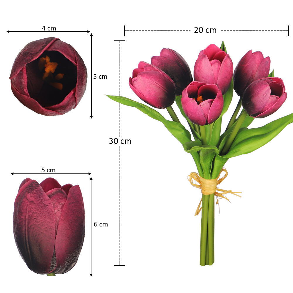Realistic Artificial Tulip Bunch